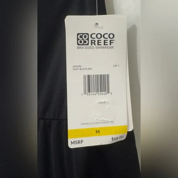 Coco Reef - Soar Ultra-High Black Swim Skort/Tummy Control.     Medium       NWT - Picture 4 of 9